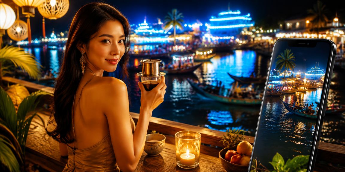 Người dùng Đồng bằng sông Cửu Long theo dõi kèo thể thao bên ly cà phê
